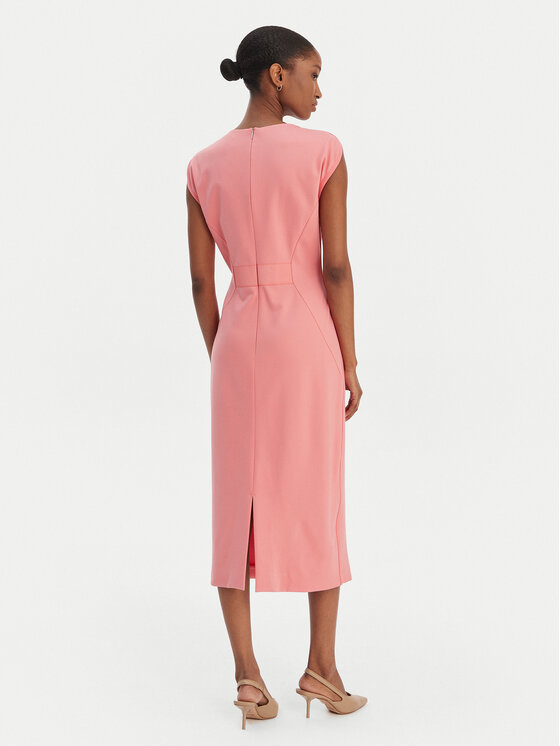 BOSS BOSS Cocktail obleka Detira 50551898 Roza Slim Fit