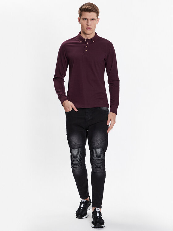 Brave Soul Brave Soul Džínsy MJN-BIKERCHARC Čierna Skinny Fit