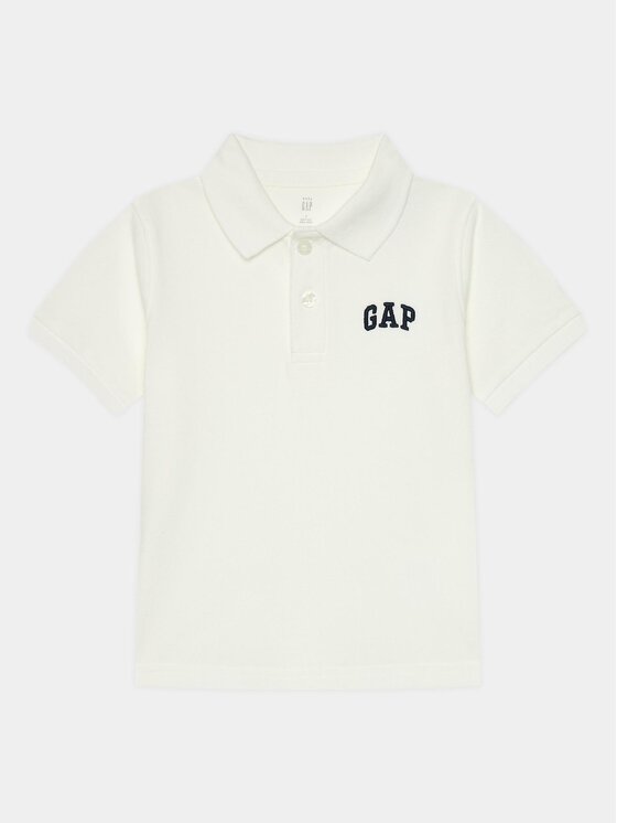 Gap Tricou polo 857486-00 Alb Regular Fit