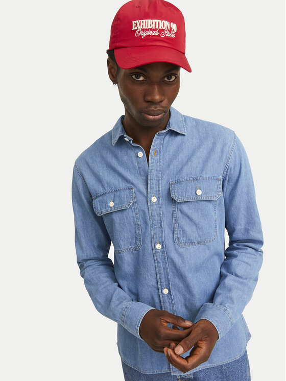 Jack&Jones Jack&Jones cămașă de blugi Travis 12269262 Albastru Comfort Fit