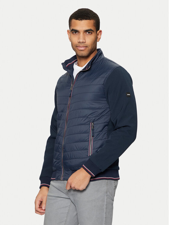 INDICODE INDICODE Μπουφάν μεταβατικό Vitello 15-897 Σκούρο μπλε Regular Fit