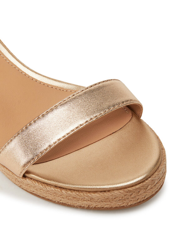 Tommy Hilfiger Tommy Hilfiger Espadrile Th Metallic Mid Wedge Espadrille FW0FW08663 Zlatna