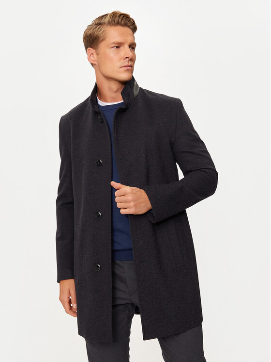 Bugatti Bugatti Cappotto invernale 626328-69040 Blu scuro Regular Fit