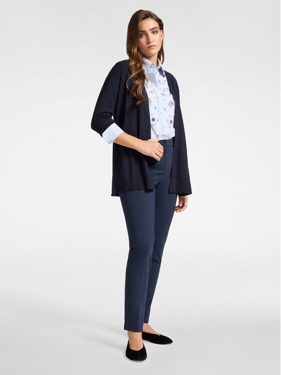 Elena Mirò Elena Mirò Pantaloni di tessuto P062P100258N064 Blu Regular Fit