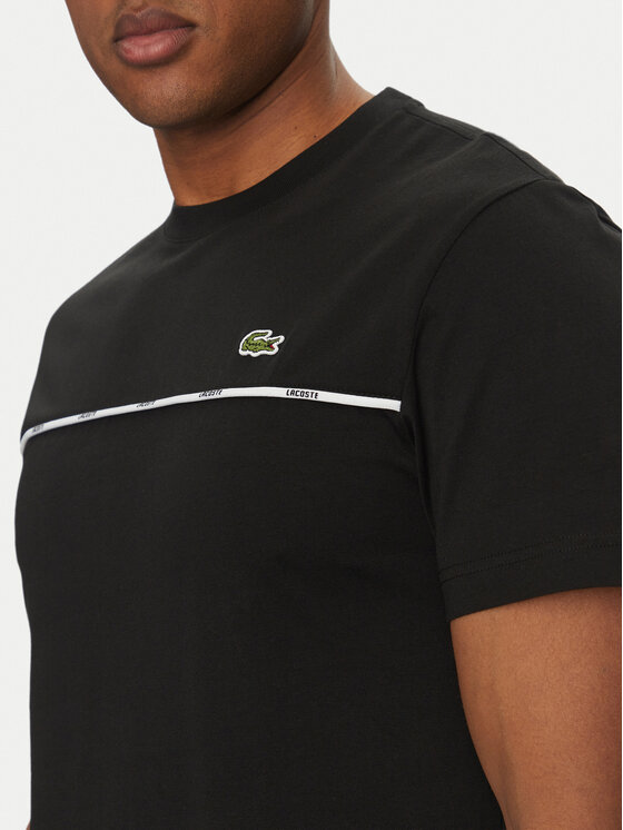 Lacoste Lacoste Marškinėliai TH9842 Juoda Regular Fit