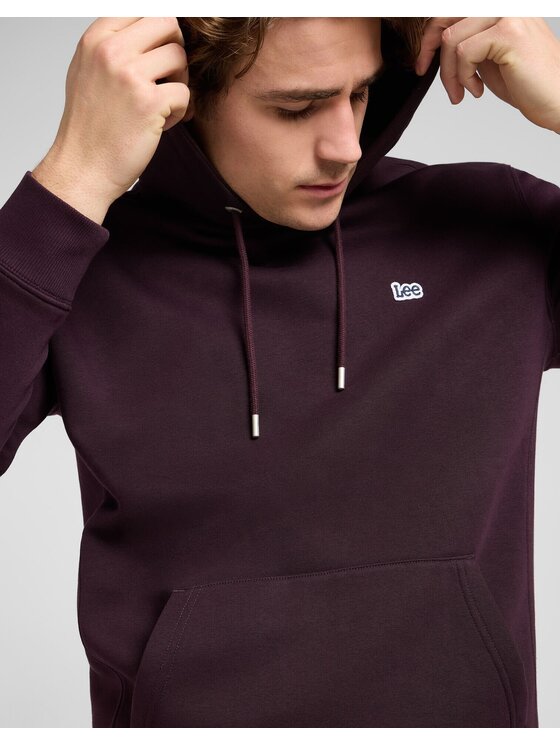 Lee Lee Felpa PLAIN HOODIE Marrone Regular Fit