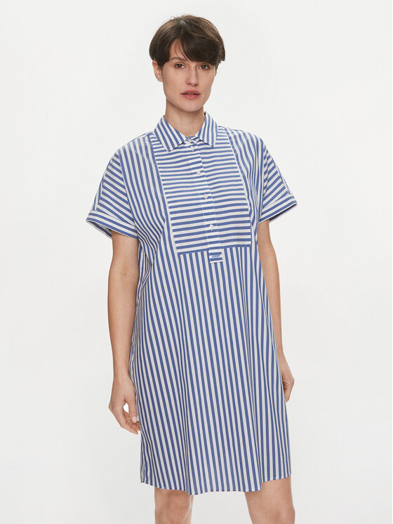 JOOP! JOOP! Košilové šaty 30041716 Modrá Loose Fit