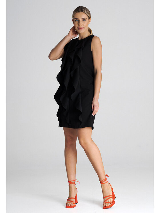 FIGL FIGL Vestito da giorno M1002 Nero Regular Fit