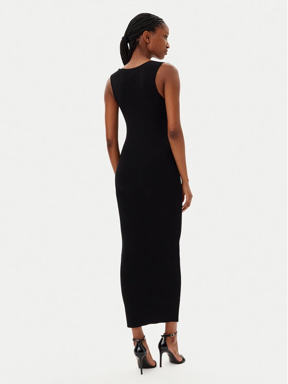 Kontatto Kontatto Cocktail obleka 3M0553C Črna Slim Fit