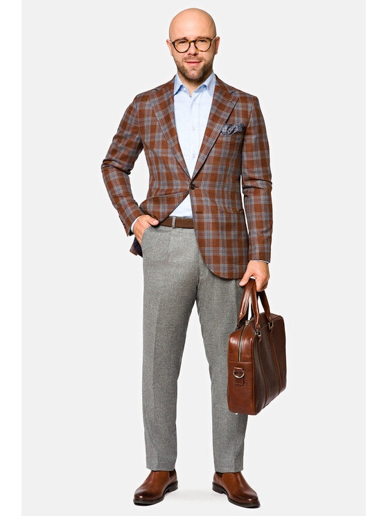Lancerto Lancerto Marynarka Karlskrona Kolorowy Slim Fit