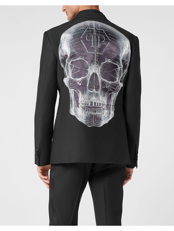 PHILIPP PLEIN PHILIPP PLEIN Marynarka 14737 Czarny Regular Fit