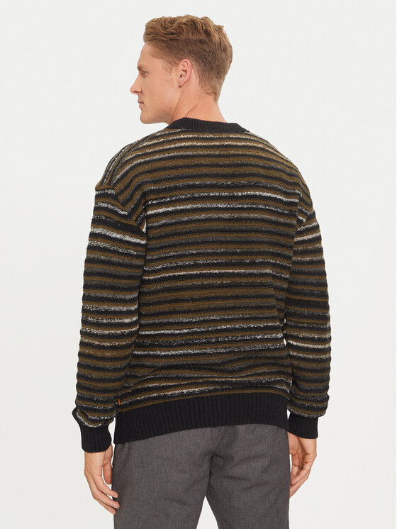 BOSS Boss Sweter 50523580 Czarny Regular Fit