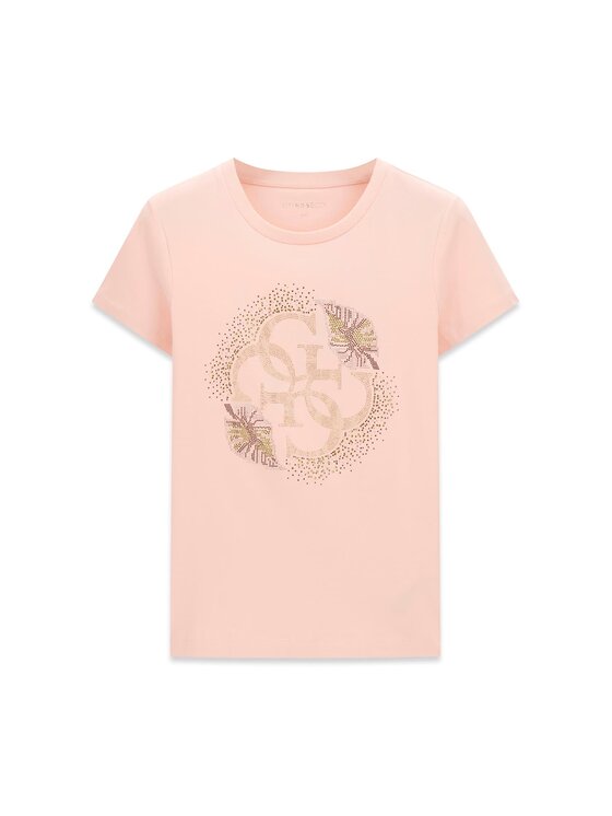 Guess Guess T-Shirt 181491 Różowy Classic Fit