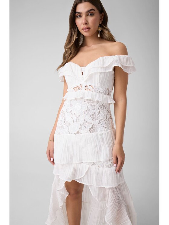 Guess Guess Každodenní šaty 183832 Bílá Classic Fit