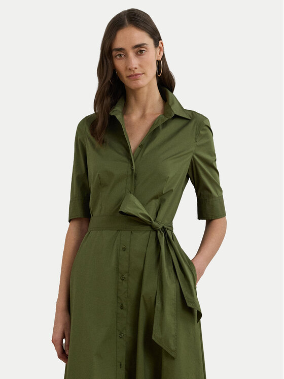 LAUREN RALPH LAUREN LAUREN RALPH LAUREN Sukienka koszulowa 200748950014 Zielony Regular Fit