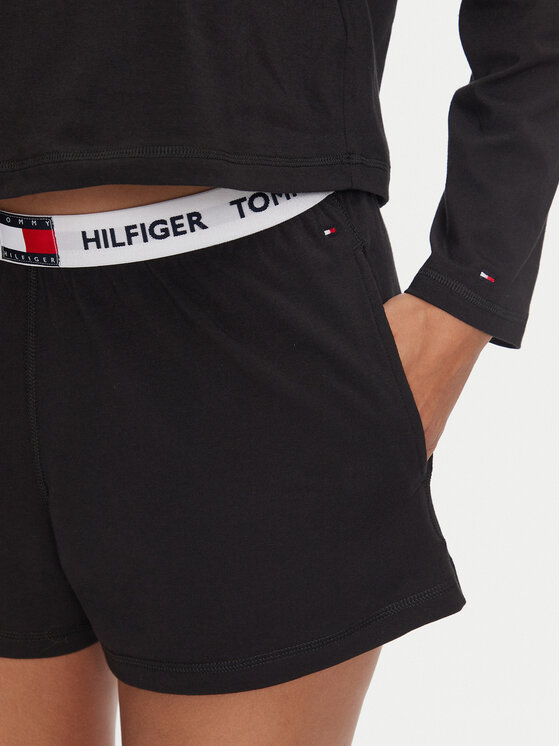 Tommy Hilfiger Tommy Hilfiger Піжама UW0UW05630 Чорний Regular Fit