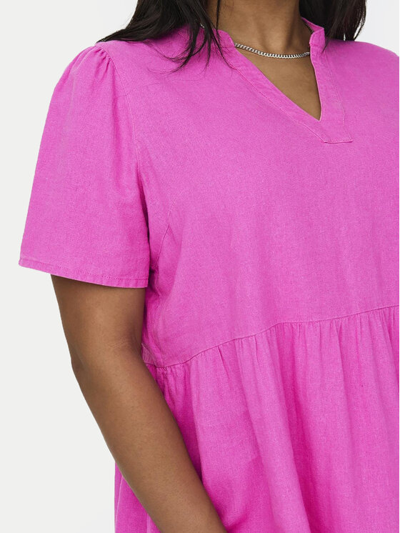 ONLY Carmakoma ONLY Carmakoma Sommerkleid Cartiri 15311976 Rosa Regular Fit