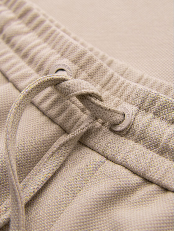Ombre Ombre Spodnie materiałowe OM-PACP-0306 Beżowy Regular Fit