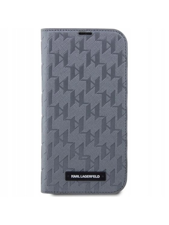 KARL LAGERFELD KARL LAGERFELD Etui na telefon Saffiano Monogram Srebrny