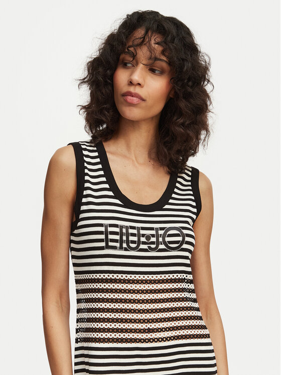 Liu Jo Beachwear Liu Jo Beachwear Ljetna haljina VA6198 J3908 Crna Slim Fit