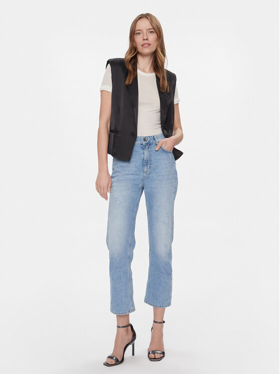 Liu Jo Liu Jo Džínsy UA4156 D4666 Modrá Boyfriend Fit