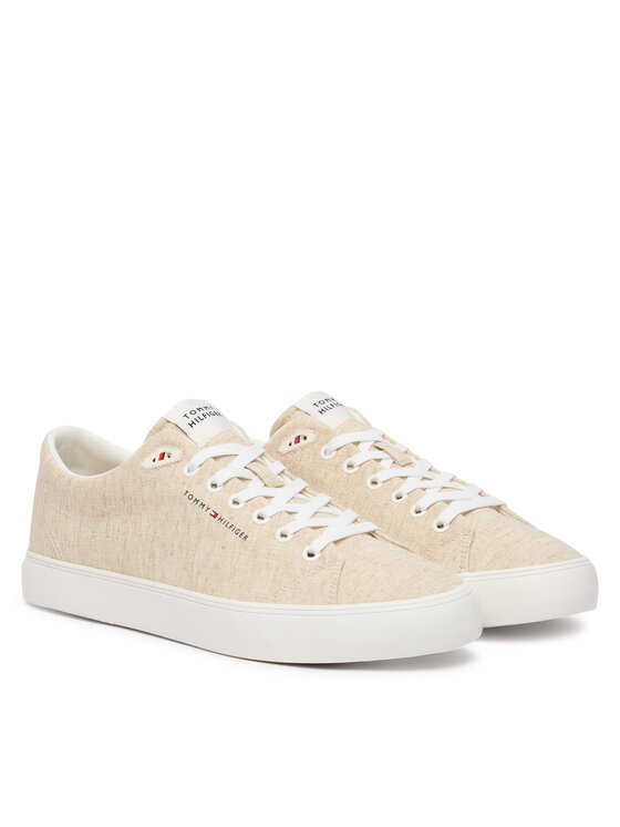 Tommy Hilfiger Tommy Hilfiger Sneakersy Th Hi Vulc Core Low Chambray FM0FM05818 Béžová