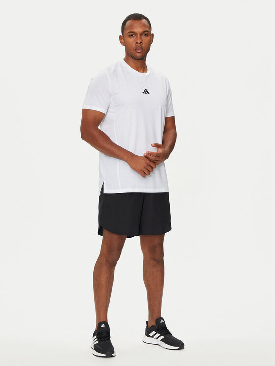 adidas adidas Koszulka techniczna Designed for Training IS3808 Biały Slim Fit