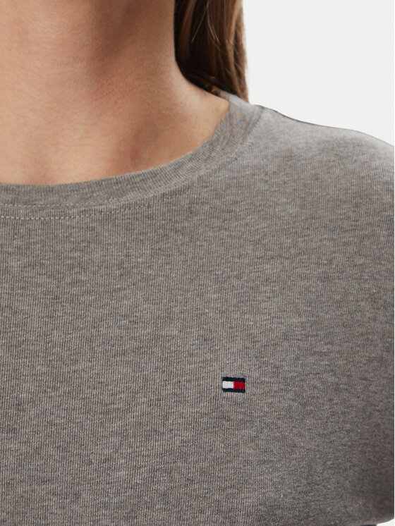 Tommy Hilfiger Tommy Hilfiger Bluse Cody WW0WW53689 Grau Slim Fit