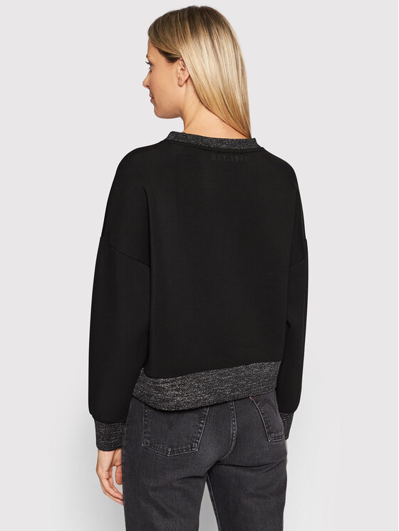 Felpa Corina W1BQ04 K7UW2 Nero Relaxed Fit