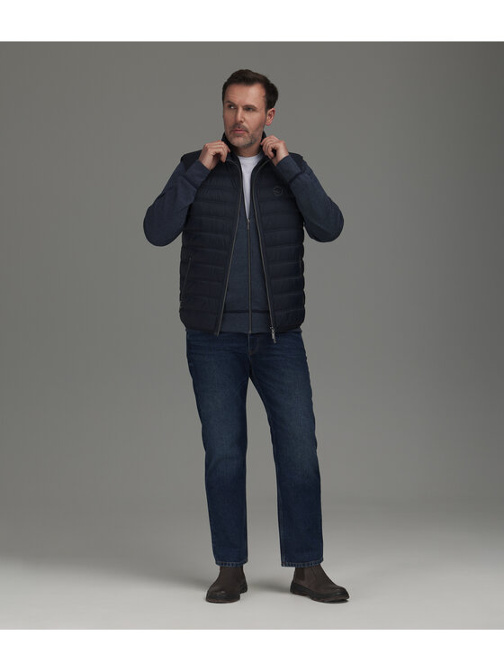 Lee Cooper Lee Cooper Kamizelka JIMMY Granatowy Regular Fit