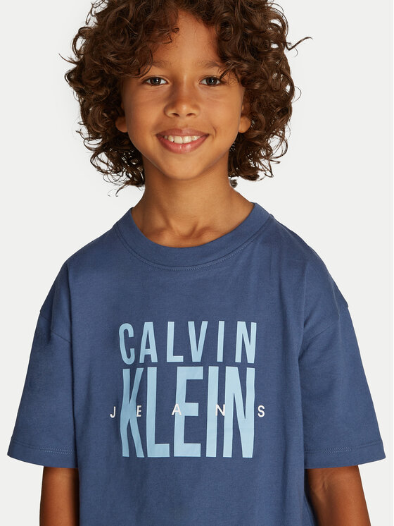 Calvin Klein Jeans Calvin Klein Jeans Футболка Bold Graphic IB0IB02448 Голубий Relaxed Fit