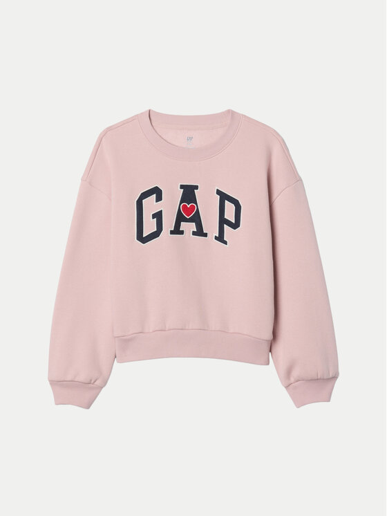 Gap Gap Majica dugih rukava 628718-00 Ružičasta Regular Fit