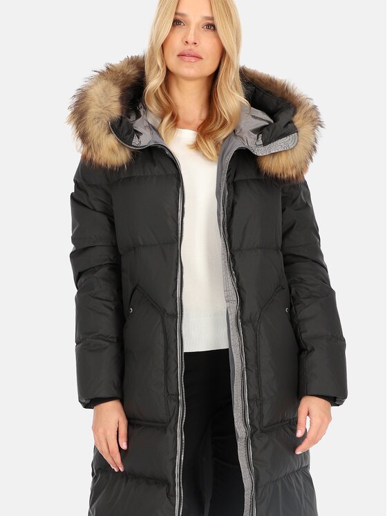 Perso Perso Dámská bunda BLH241001FXR Černá Regular Fit