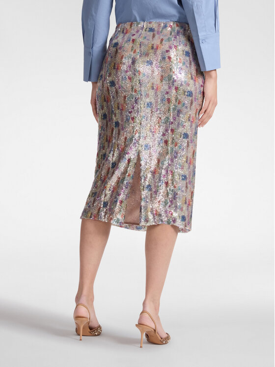 Elena Mirò Elena Mirò Spódnica midi 1064P000087N001 Szary Regular Fit