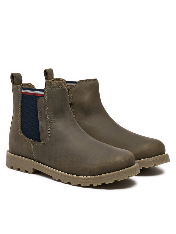 Tommy Hilfiger Tommy Hilfiger Gležnjače T1X5-33700-0124 S Zelena