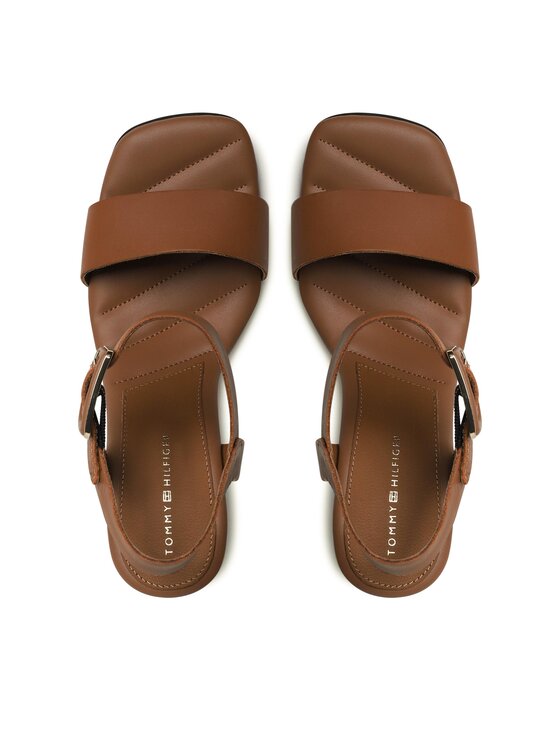 Tommy Hilfiger Tommy Hilfiger Sandali Hardware Wedge Sandal FW0FW07074 Marrone