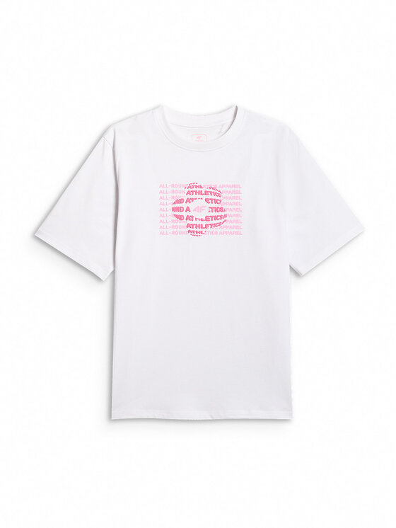4F 4F T-Shirt THE COLOR'S ENERGY Biały Loose Fit