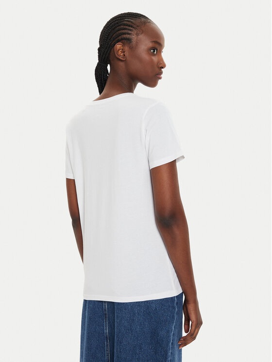 Pepe Jeans Pepe Jeans T-shirt Fiore PL505948 Bijela Regular Fit