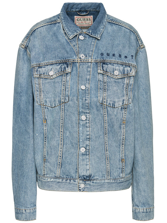Guess Guess Jeansjacke Klaudia W0BN77 D3Y0C Blau Regular Fit