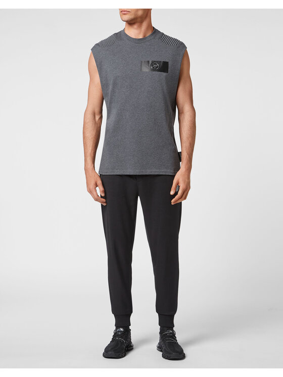 Plein Sport Plein Sport T-Shirt 1011 Szary Regular Fit