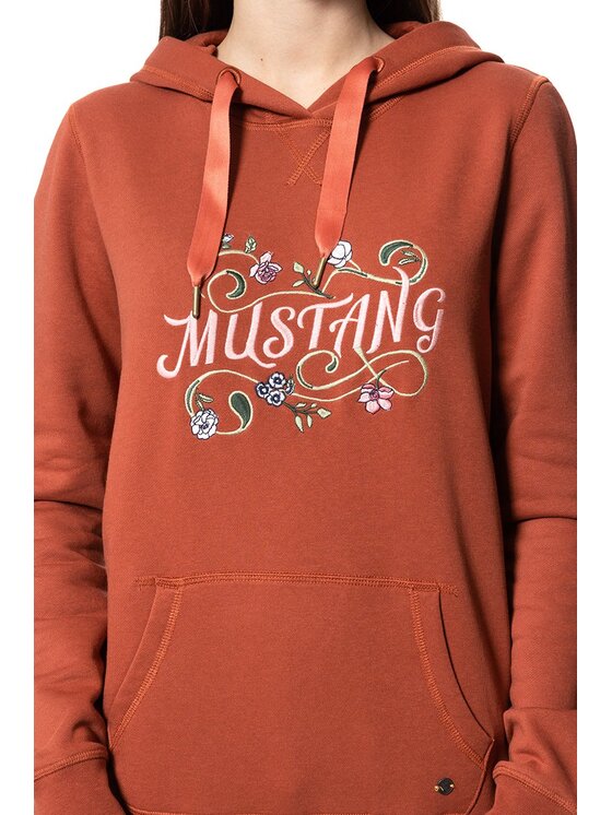 Mustang Mustang Felpa BELLA H EMBROIDERY Arancione Regular Fit