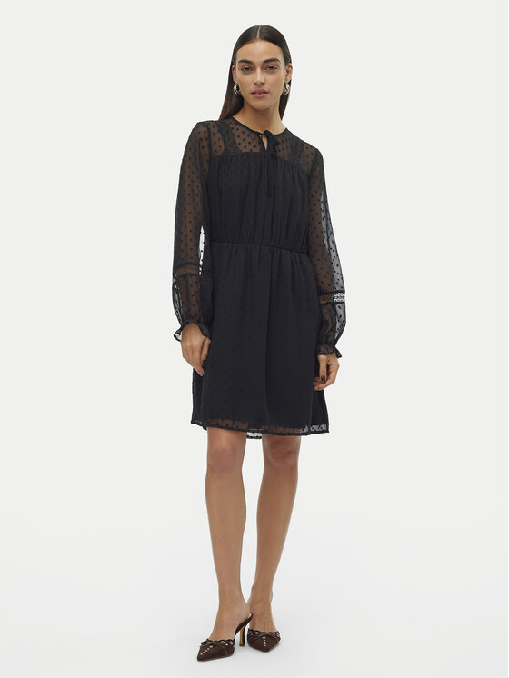 Vero Moda Vero Moda Rochie de zi Leah 10314693 Negru Regular Fit
