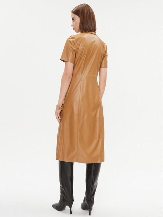 DKNY DKNY Vsakodnevna obleka DD3D4101 Rjava Regular Fit