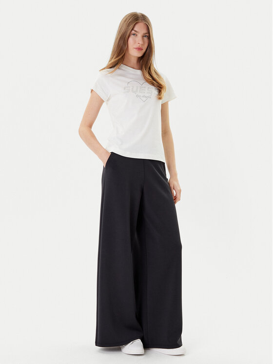 Guess Guess Marškinėliai V5GI10 K9RM1 Écru Regular Fit