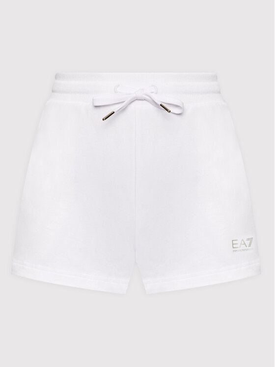 EA7 Emporio Armani EA7 Emporio Armani Sportovní kraťasy 3LTS53 TJCQZ 1100 Bílá Regular Fit