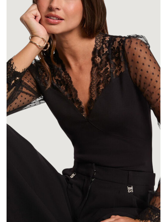 Morgan Morgan Särkpluus 252-TARSILA Must Slim Fit