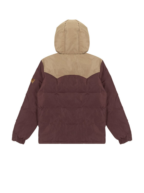 Wrangler Wrangler Kurtka puchowa Puffer Jacket Dahlia Brązowy Regular Fit