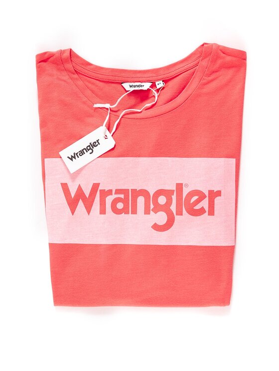 Wrangler Wrangler T-shirt DRAPE Rosso Regular Fit