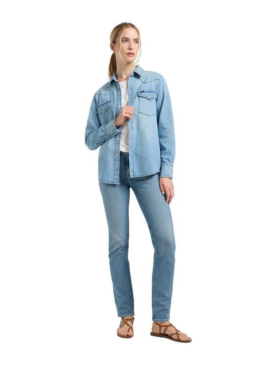 Lee Lee camicia di jeans 112363425 Blu Regular Fit