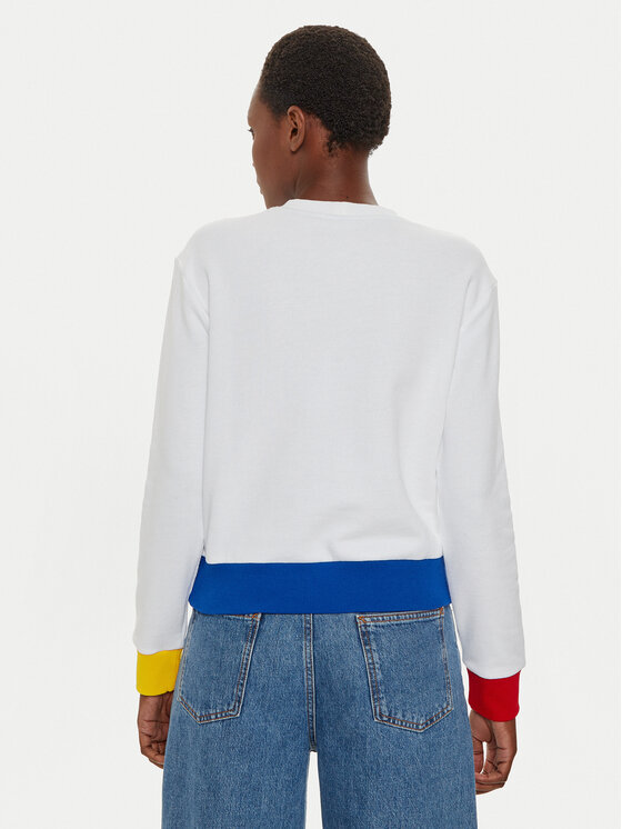 United Colors Of Benetton United Colors Of Benetton Sweatshirt 3J68D107Z Weiß Regular Fit